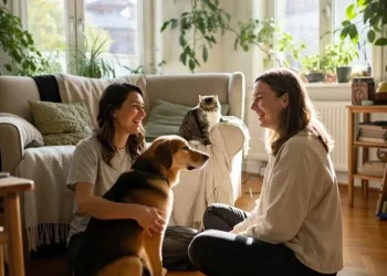 Première rencontre entre propriétaire et homesitter