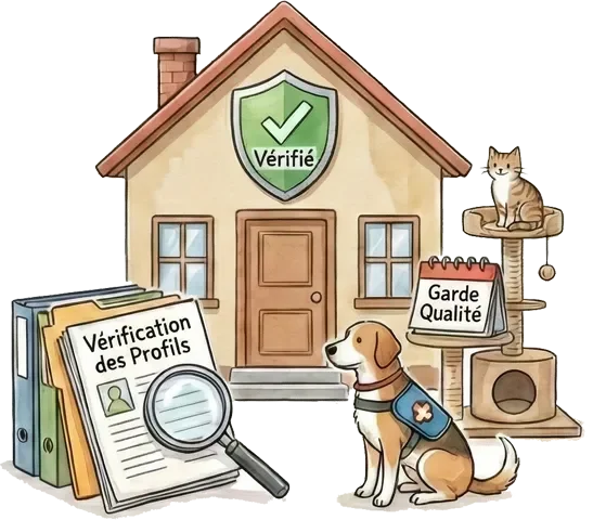 Processus de vérification manuelle des gardiens de maison pour garantir sécurité et confiance.