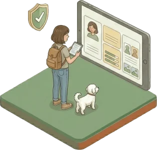 Création du profil homesitter lors de l'inscription sur la plateforme PartirTranquille.