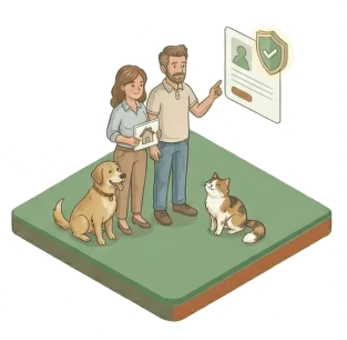 Création d'un profil vérifié de gardien de maison et animaux.